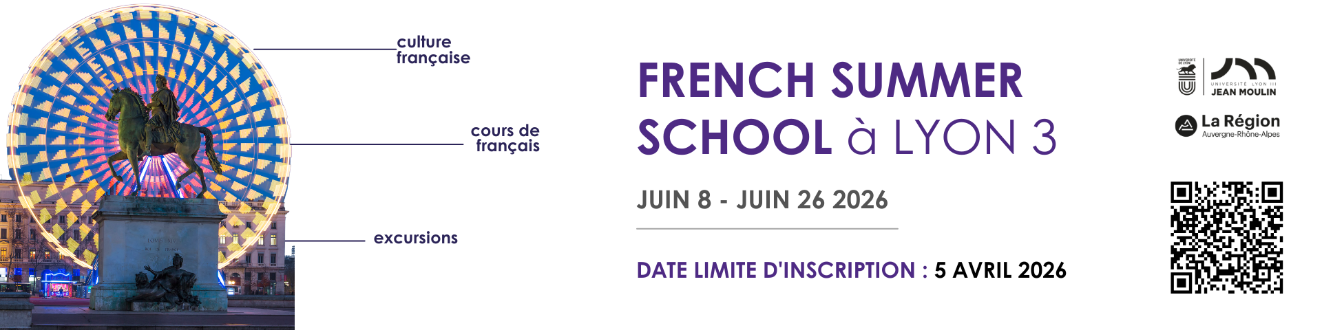 French summer school header 2026 FR